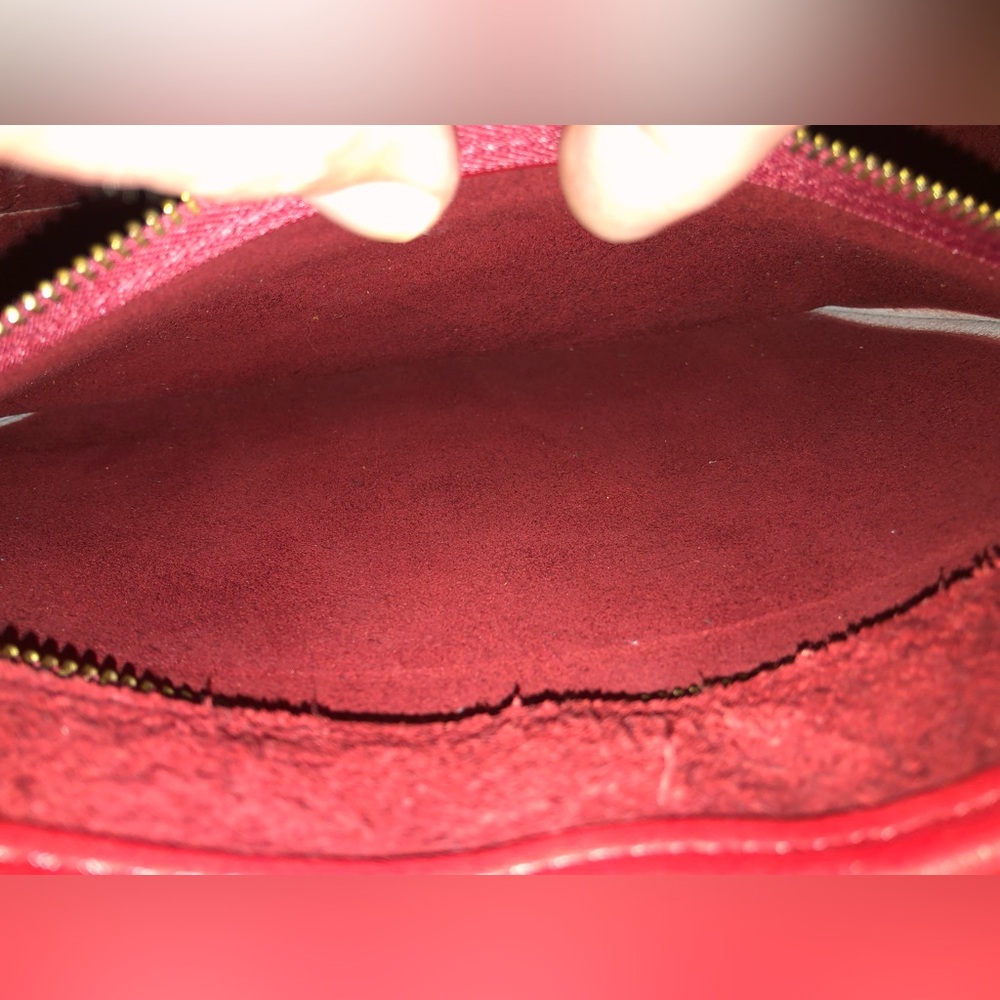 Vintage Coach Red Leather Ergo Small Flap #9034 with Hangtag in Great Condition - Picture 11 of 13